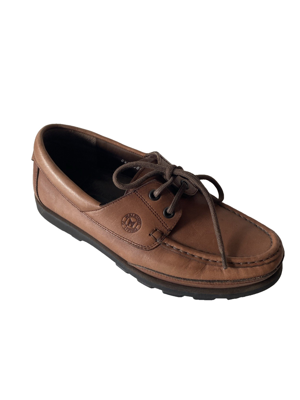 Ralyx by Mephisto Hurrikan Boat Shoe Brown Leather Size 6 Men Lace Up Chestnut